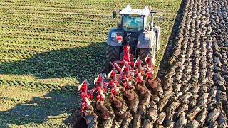 Harvesting Efficiency with KUHN Vari-Master L Smart Plough | FENDT 933 Vario Precision in Action