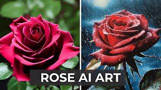 Rose AI Art Photobook by Leonardo AI