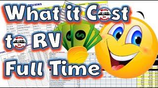  What Does it Cost to RV Full Time?  Spreadsheets for YOU to Track Your Costs