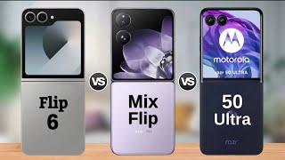 Samsung Galaxy Z Flip 6 vs Xiaomi Mix Flip vs Motorola Razr 50 Ultra.