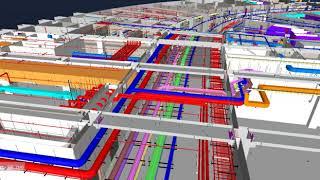 MEP Services Modeling of Stadium Project by MaRS BIM