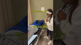 Hip extension MMT demo  #datacollection #hip