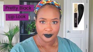 Black Lip Makeup Look