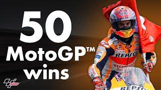 Marc Marquez's 50 wins in MotoGP™!