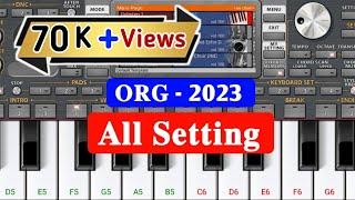 org 2023 all setting || org 2023 me setting kaise kare || piano