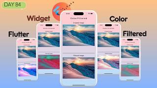 Flutter ColorFiltered Widget | Apply Color Effects to Images