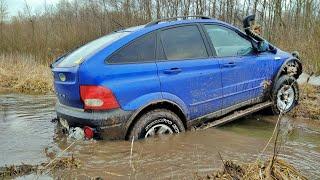 SSANGYONG ACTYON vs TOYOTA PRADO [mud off road]