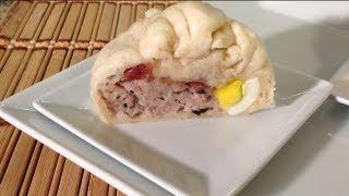 Steamed Pork Buns Banh Bao Xi Mai-How To Cook Banh Bao-Vietnamese Food Recipes