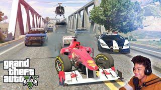 Fastest FERRARI F1 vs Police CARS sa GTA 5!! (speed chase) | Billionaire City RP