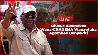 Mbowe Anaongea Muda Huu na Wanachama na Wafuasi wa CHADEMA Waliofika Nyumbani