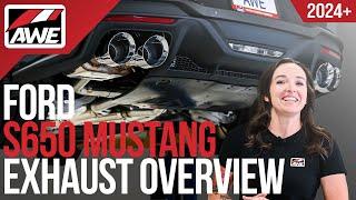 AWE Catback Exhausts for Ford S650 Mustang GT & Dark Horse