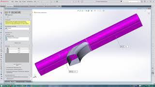 SolidWorks Вырез поверхности