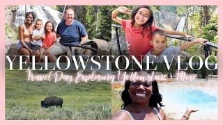 Vlog // Visiting Yellowstone National Park, Seeing Bison Upclose & More // Family Travel Vlogs