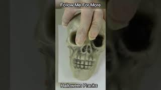 Bloody Skull Prank You Can Setup On Halloween #Pranks #shorts #Halloween