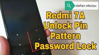 Hard reset Xiaomi Redmi 7A M1903C3EG. Remove pin, pattern, password lock.