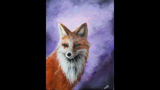 Acrylic Painting | Drawing a fox | Живопис акрилом | Малюємо лисицю