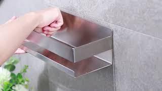 How To Install Bathroom Accessories - YIGII Shower Caddy + Wall Hook KH004C