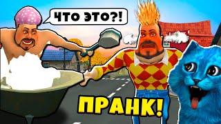  НОВЫЕ ПРАНКИ над ПРИВЕТ СОСЕД Dark Riddle 2 Story mode Игра похожая на Hello Neighbor КОТЁНОК ЛАЙК