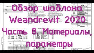 Шаблон Weandrevit 2020. ч.8 - Раздел КЖ, дополнительные темы