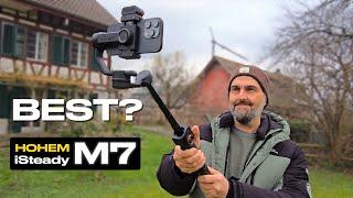 Hohem iSteady M7 vs Zhiyun Smooth 5 - FeiyuTech Scorp Mini P - DJI Osmo Mobile 6 - Insta360 Flow Pro