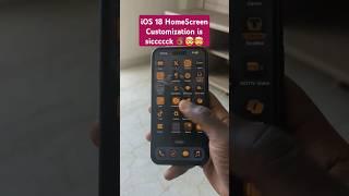 iOS 18 HomeScreen Customization is siccccck  #ios18 #homescreensetups