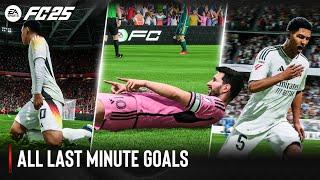 EA Sports FC 25 | All Last Minute Goals Celebrations