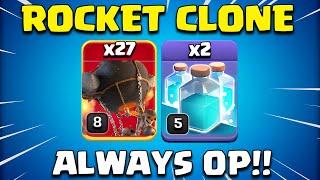 27 x Rocket Loon + 2 Clone Spell = Always OP!! Best Th12 Attack Strategy Clash of Clans