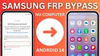 Samsung FRP Unlock 2025 | NO PC | Android 13/14/15 | Google Account Remove