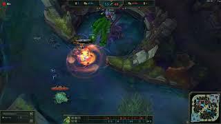 League of Legends - DR. Mundo 1vs3 baron fight - aZzaZzello