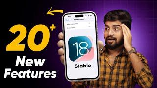 iOS 18 Stable Update Features | What's New | iOS 18 Tips and Tricks & Hidden Features in Hindi