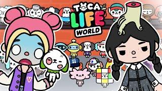 ALL CRUMPETS in TOCA BOCA about Wednesday Addams  Toca Life World secret crumpets Collection