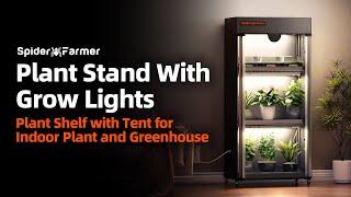 Introducing the Spider Farmer Plant Stand with Grow Lights | Perfect for Indoor Plants & Greenhouses