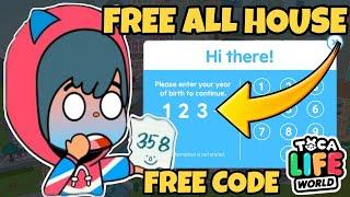 FREE ALL HOUSE 2025‼️TOCA BOCA FREE CODE || Toca Boca | Toca Life World | Toca Boca World