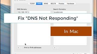 Fix DNS Server Not Responding In Mac