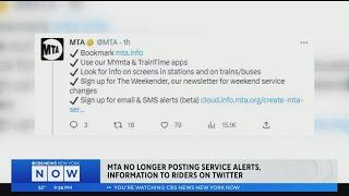 MTA no longer posting service alerts on Twitter