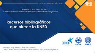 Recursos bibliográficos que ofrece la UNED