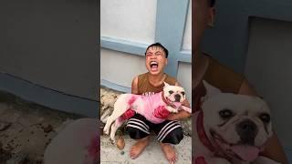 Baby crying for someone to save dog. #dog #lovedog #pets