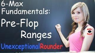 6 Max Preflop Starting Hands - Online Poker 2013 - Texas Holdem Poker Online Strategy Lessons