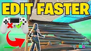 How To EDIT FASTER on PS4 + Remove INPUT DELAY (Fortnite Tutorial)