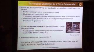 Options for a Seismic Investigation of Venus- David Mimoun