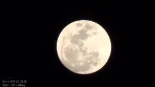 Sony Handycam HDR CX280E Extended Zoom, Mp4 - 50i setting, Moon, Abhishek Vishwe