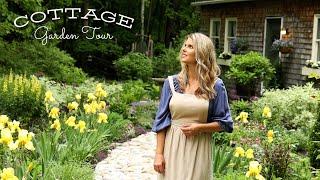*Delightful* Cottage Garden Tour in Late Spring | Irises, Baptisia, Nepeta & more! Vermont Zone 5A