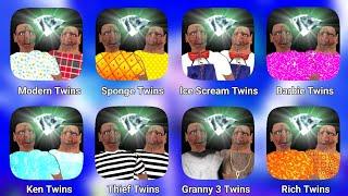 The Twins All New Mod || Barbie Twins Mod | Sponge Twins | Thief Mod | Rich Twins Mod | Devloper