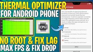 Thermal Optimizer For Android Without Root || Get Max FPS & Smooth Performance