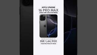 Apple iPhone 16 Pro Max Price Revealed! 