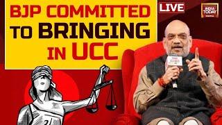 Amit Shah LIVE: Amit Shah Speaks On UCC, Parliament Security Breach, Nijjar Killing & INDIA Alliance