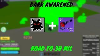 Hunting With Acidum Rifle + Dark Awakened One Shot Combo Blox Fruits | Update 17.3 | Roblox