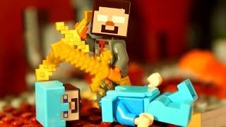 НУБ против ПРО в Майнкрафт Мультфильм Лего Лаки Блоки Троллинг Мультики Lego Minecraft Animation