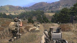 US Marines in Epic Firefight in the Mountains ! Military Simulator Game on PC Arma 3