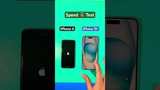 iPhone 6 vs iPhone 15+ Speed Test #short #viral 
